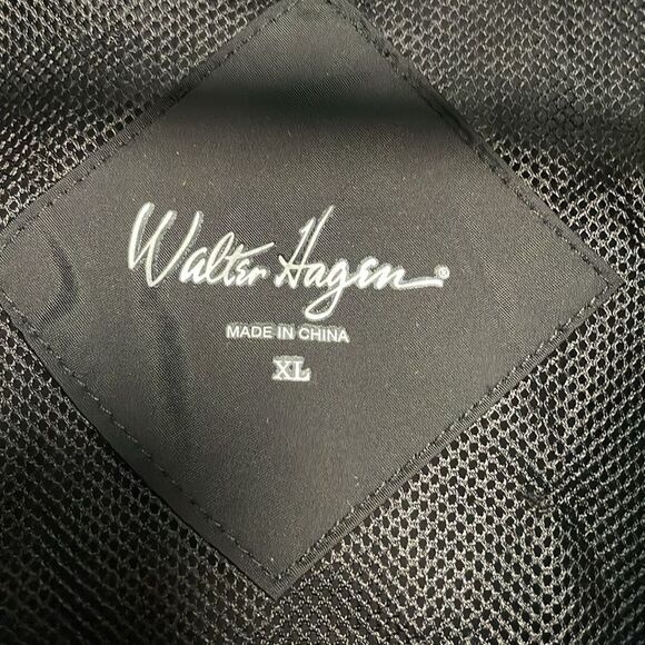Walter Hagen Men’s Black Windbreaker Lightweight Waterproof Jacket (Size: XL) - Picture 5 of 12